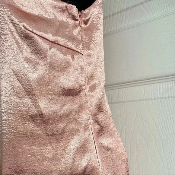 Lulu’s Purely Divine Blush Pink Satin Halter Midi Dress NWT - Picture 9 of 13